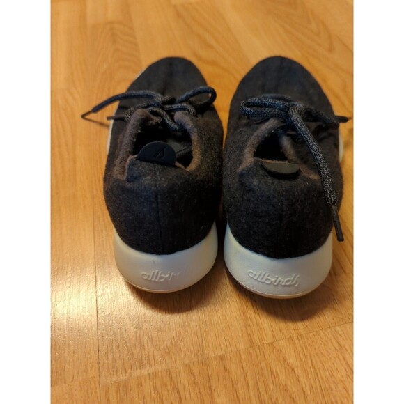 Allbirds Shoes Sneakers Womens 8 Black Wool Runners Lace Up Running Comfort - Picture 3 of 7